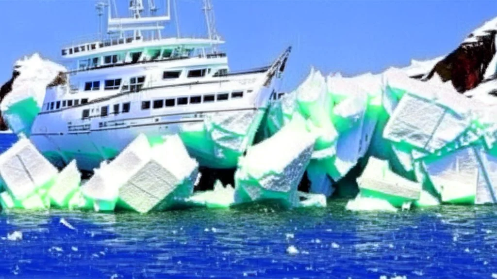 yacht party crashes into iceberg