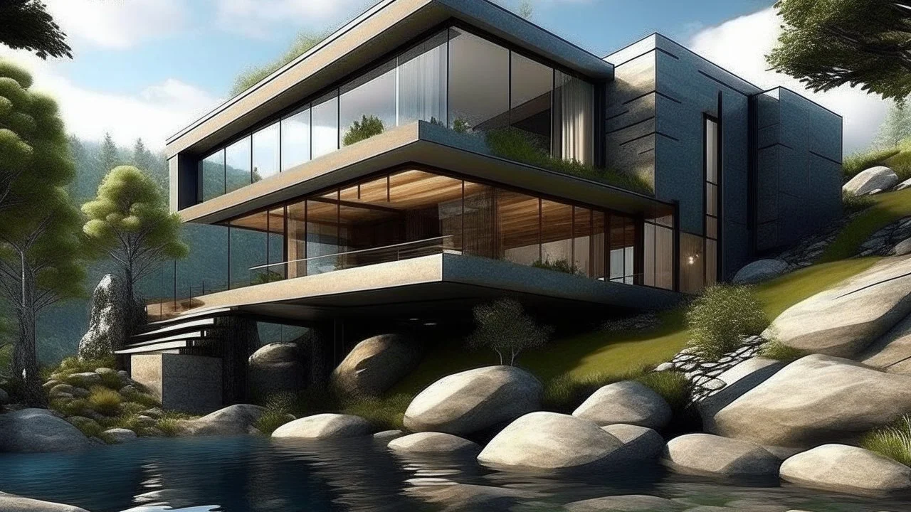 Modern architecture has transcended expectations, merging water and rocks into a design that defies nature itself.