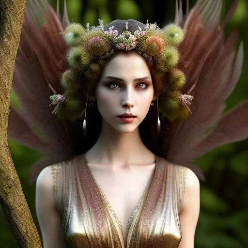 woolitize, 20 years old woman, rusty metal, feathers, Dryad, fae, sidhe, ominous, nature, plants, wildflower, facepaint, dnd character portrait, intricate, oil on canvas, masterpiece, expert, insanely detailed, 4k resolution, retroanime style, cute big circular reflective eyes, Pixar render, unreal engine cinematic smooth, intricate detail , soft smooth lighting, soft pastel colors