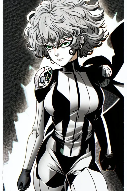 tatsumaki from one punch man in jim lee style