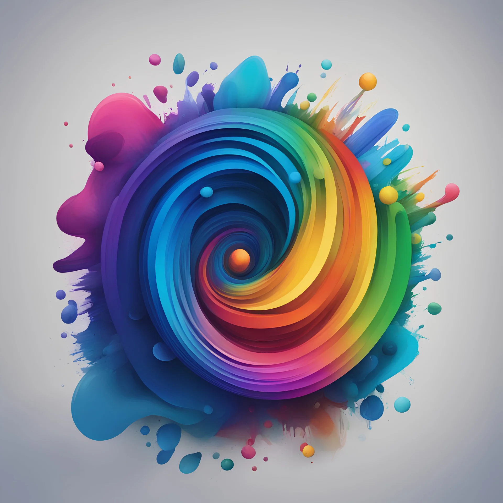 create an interesting blue note with color rainbow and colour backgrounds