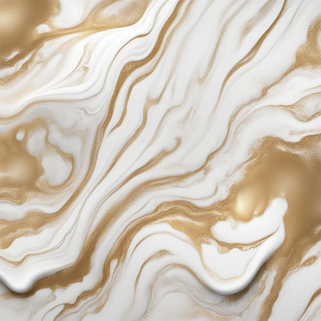 Hyper Realistic White & Golden Rustic Abstract Marble Textures