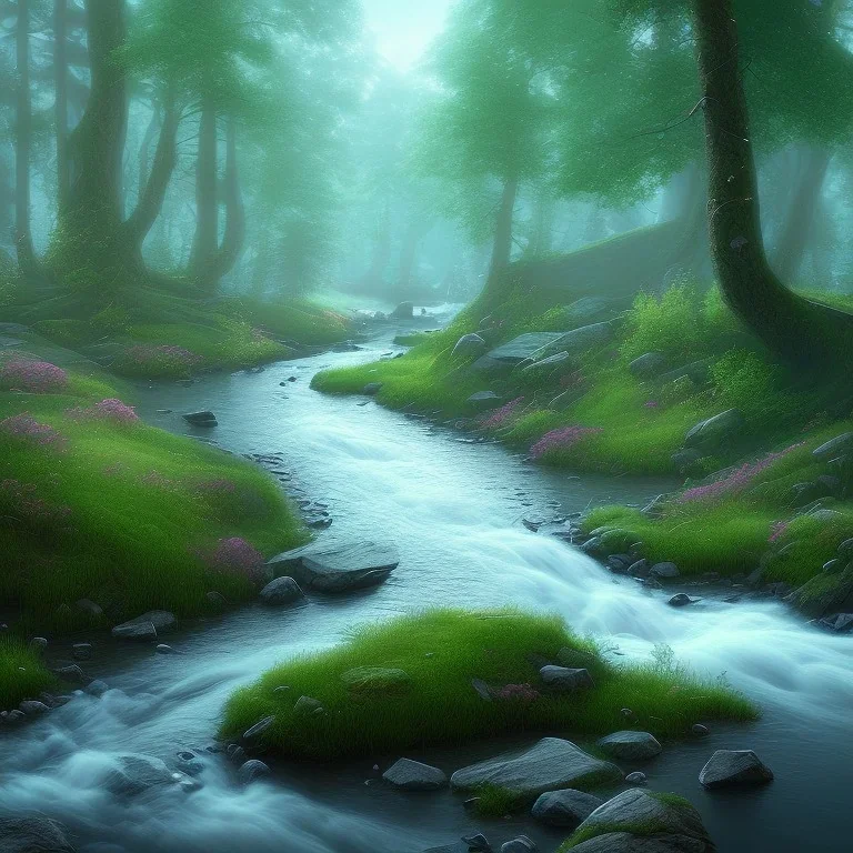 magical river, 8k,