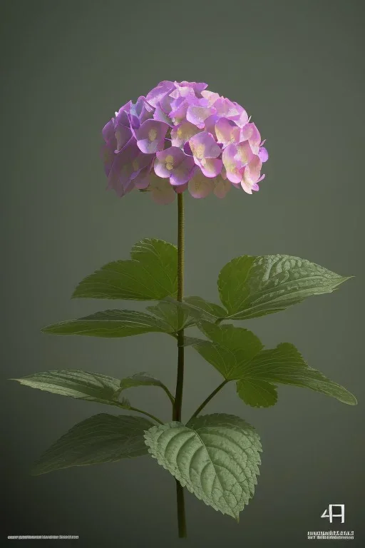 an isolated translucent hydrangea plant, 3d render, art nouveau style, ultra realistic, masked transparent flat background, backlight, popular on sketchfab, pixelsquid, 8k, volumetric lighting, super focused, no blur, trending on artstation, octane render, ultra detailed, hyperrealistic, by artgerm and alphonse mucha