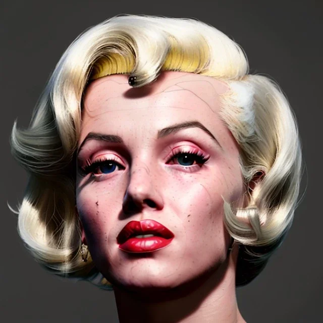 Realistic image portrait, waist up view, blonde woman, sweet Marylin Monroe face, pop style, shave hair, glow eyes, classic super hero dress, highly detailed, unreal engine 5, ray tracing, RTX, lumen lighting, ultra detail, volumetric lighting, 3d, finely drawn, high definition, high resolution.