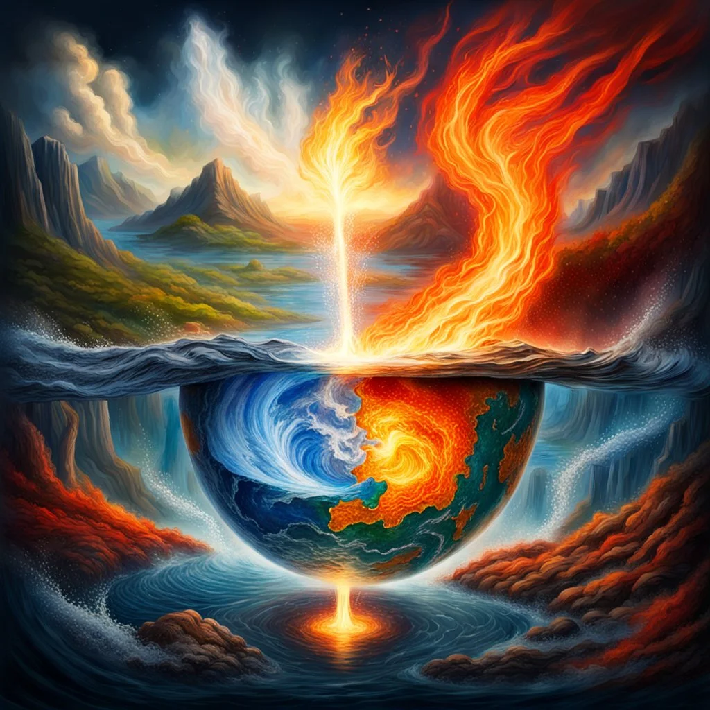 Harmony of earth, water and fire