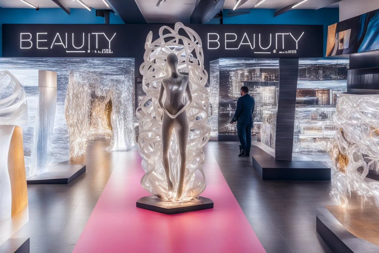 the sculpture is unusual in the form of light