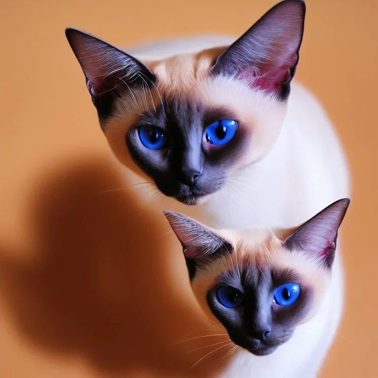 One Siamese cat Hipathy