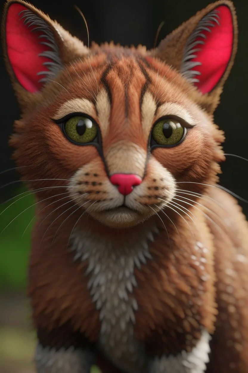 Deer cat hybrid ,3d 4k octane render, smooth, sharp focus, highly detailed, unreal engine 5,