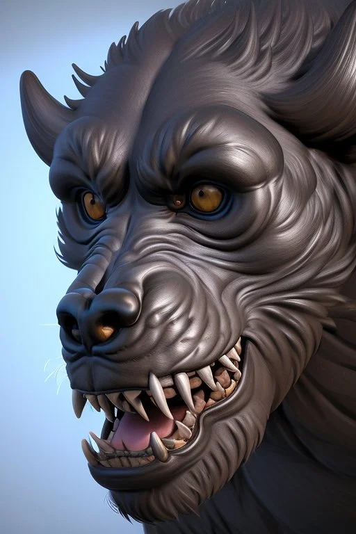 Hellhound Bigfoot hybrid, magnificent, majestic, Realistic photography, incredibly detailed, ultra high resolution, 8k, complex 3d render, cinema 4d.