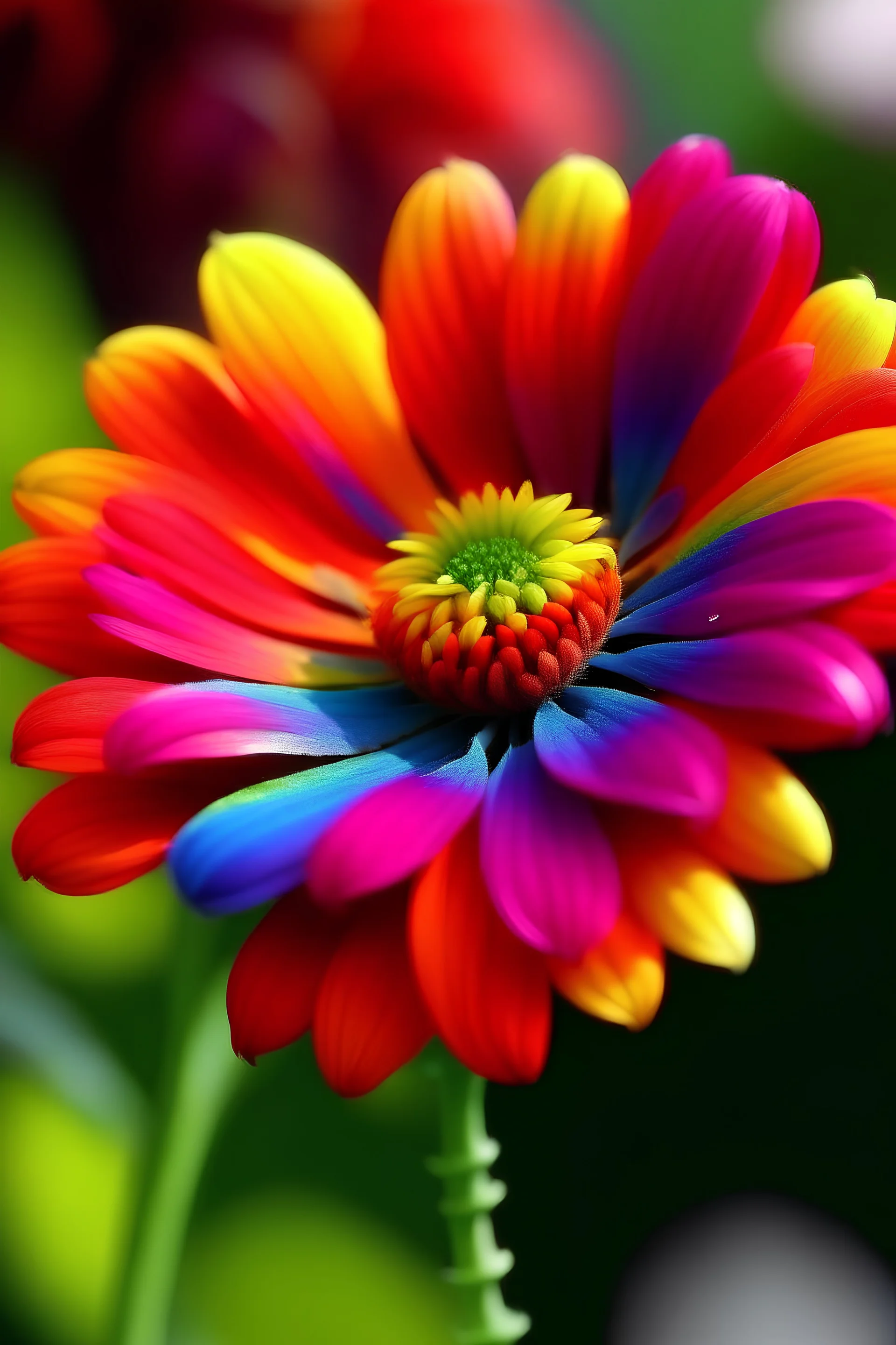 Guten Morgen Herz liebe bunt blume