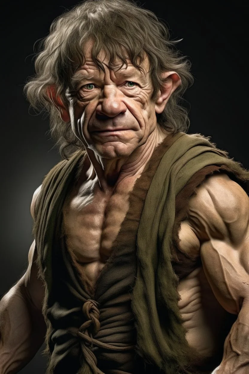 crazy muscular bilbo baggins