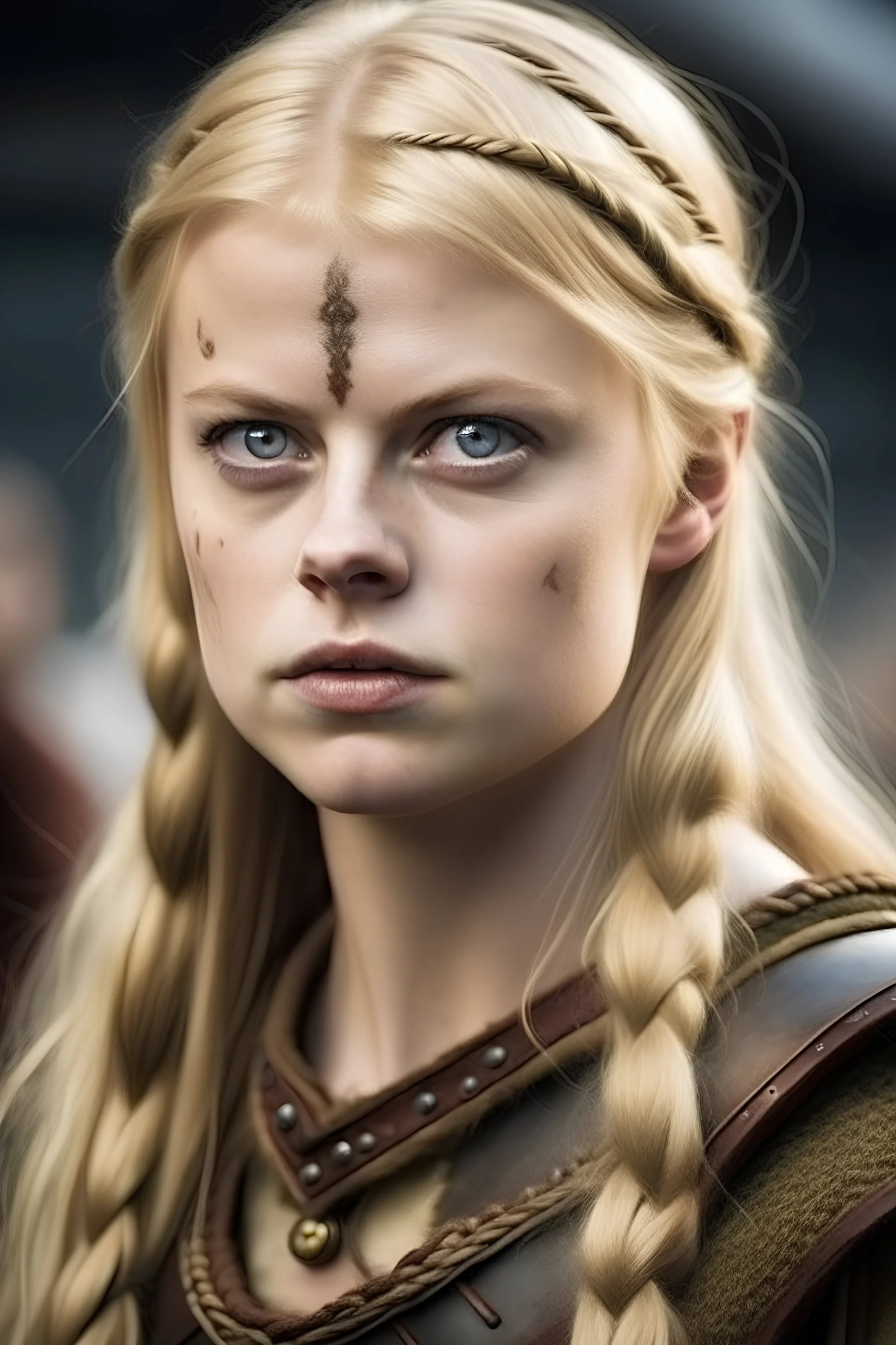 A blond viking babe