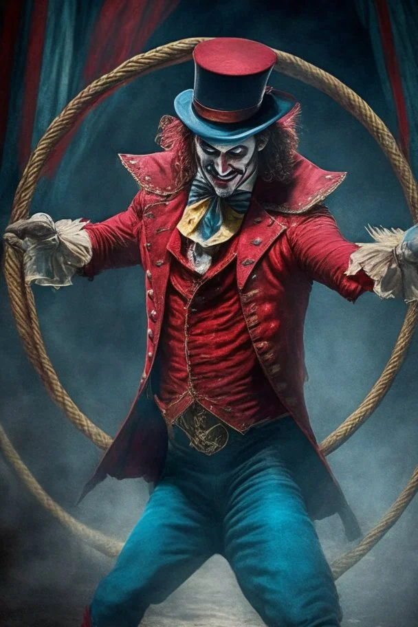 Van Helsing pretending to be a circus ring leader