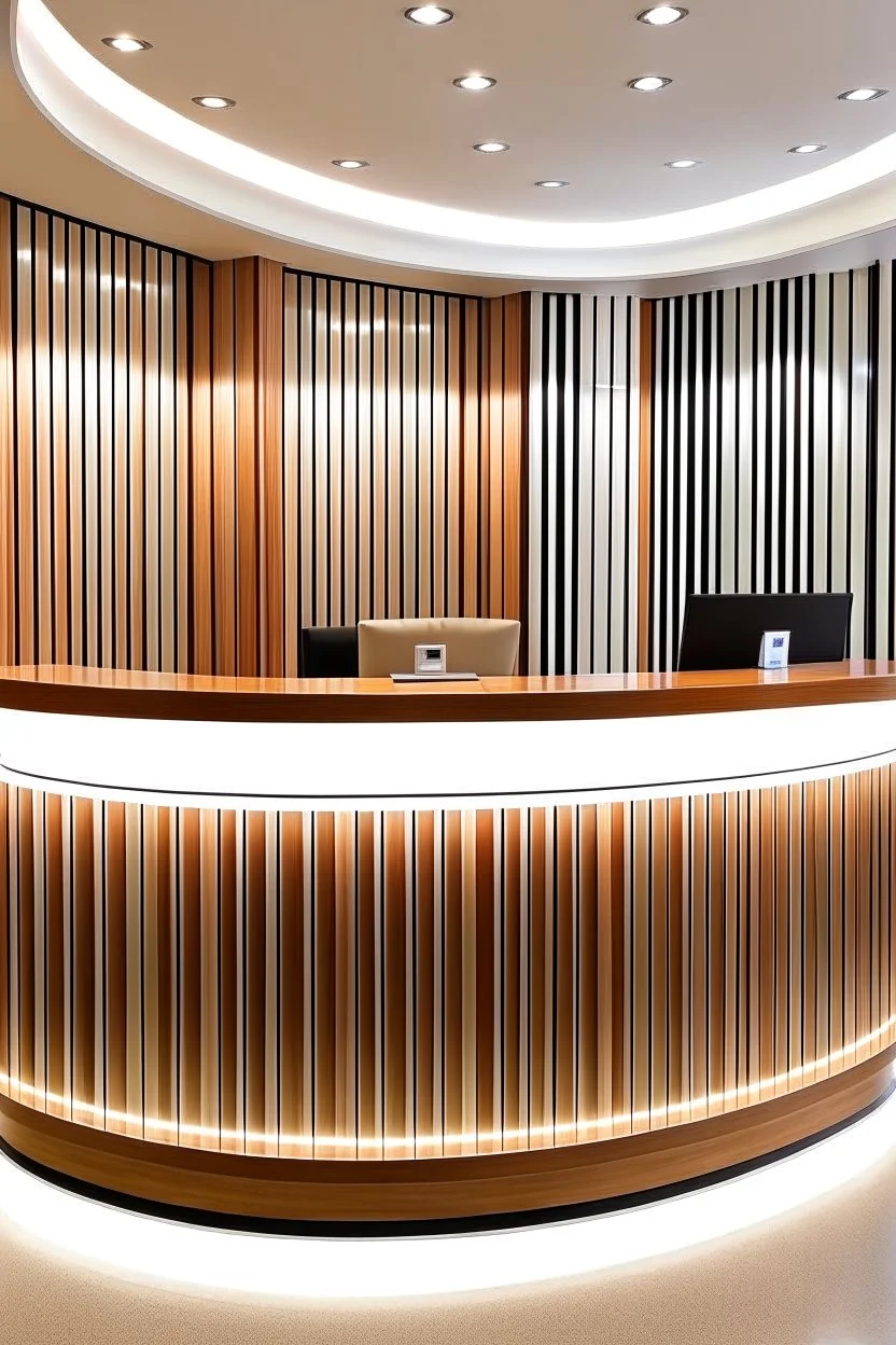 Circular reception desk