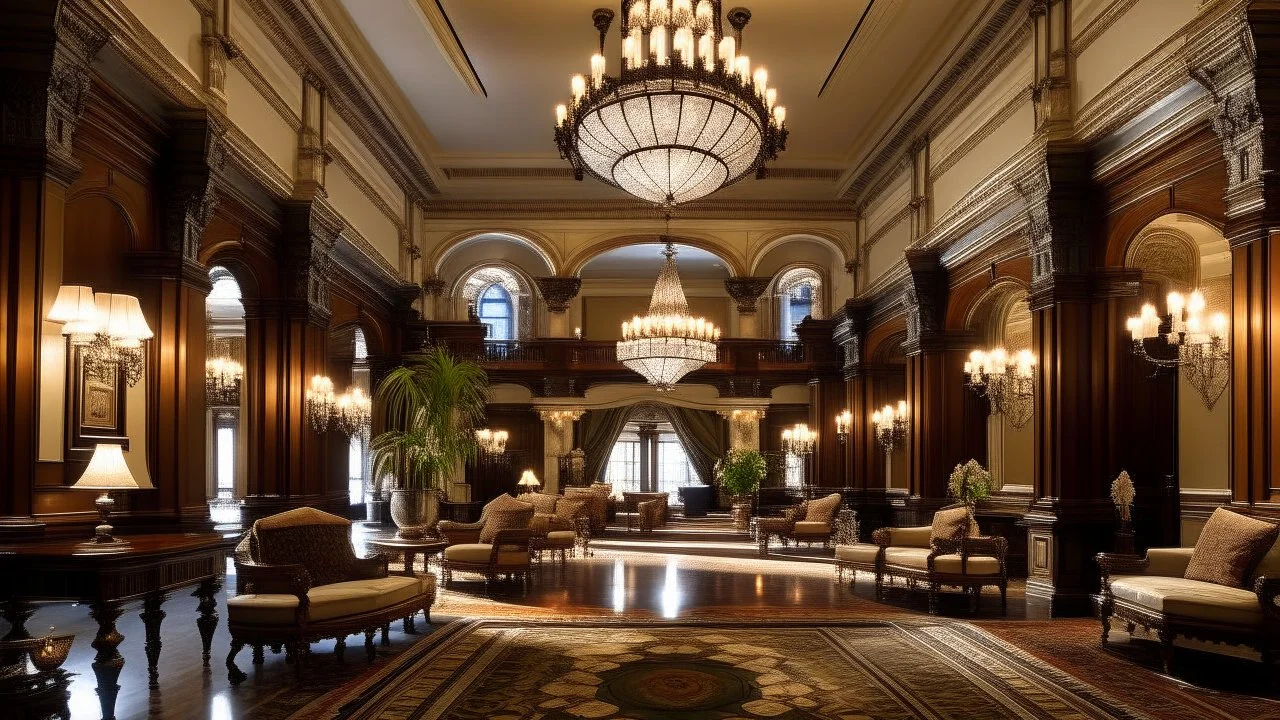 Historic Hotel's Grand Lobby