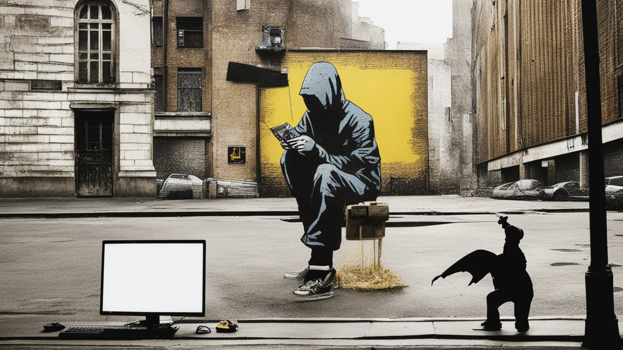 hacker by banksy