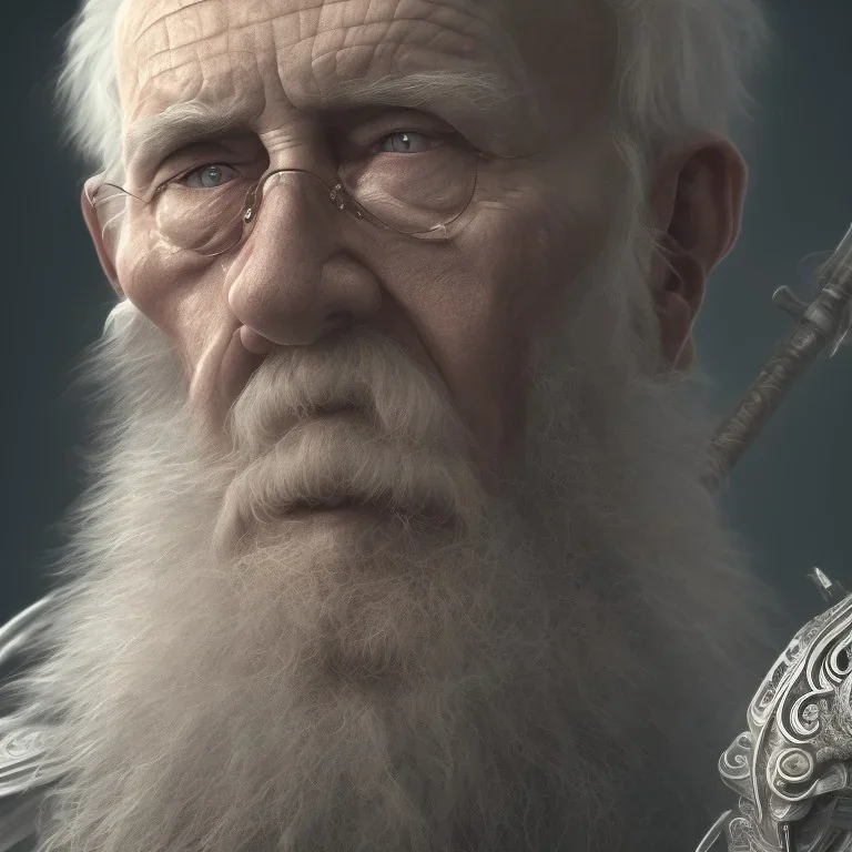 old man, perception of mortality, loose morals, angry at society, disappointed by life, Unreal Engine 5, highly detailed, highest quality, digital painting, complex 3d render, unreal engine render, insane detail, intricate photograph quality, magnificent, majestic, highly intricate, Realistic photography, grand hall, wicked throne, holding scepter, crown of barbwire, dark color palette, metallic, highly detailed, highest quality, digital painting