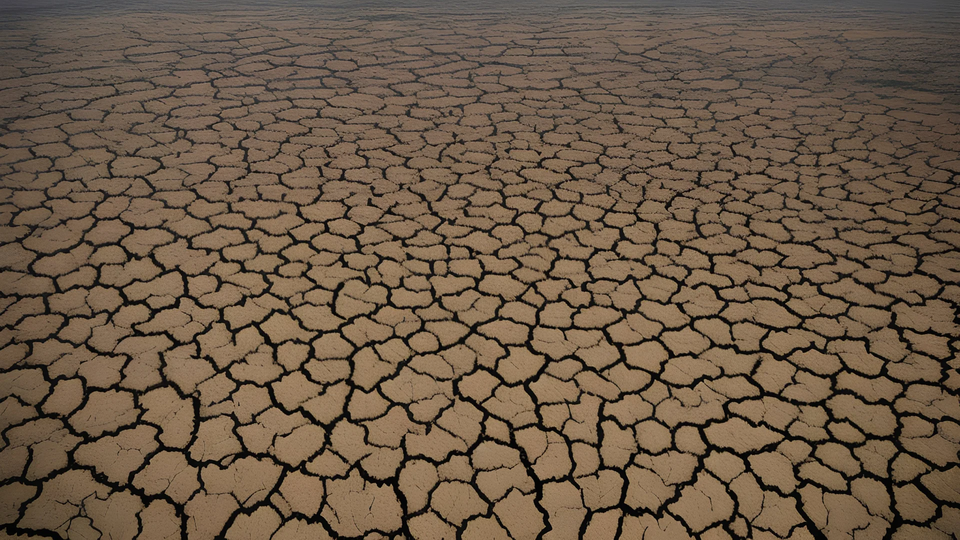 an aerial view of a dry forest