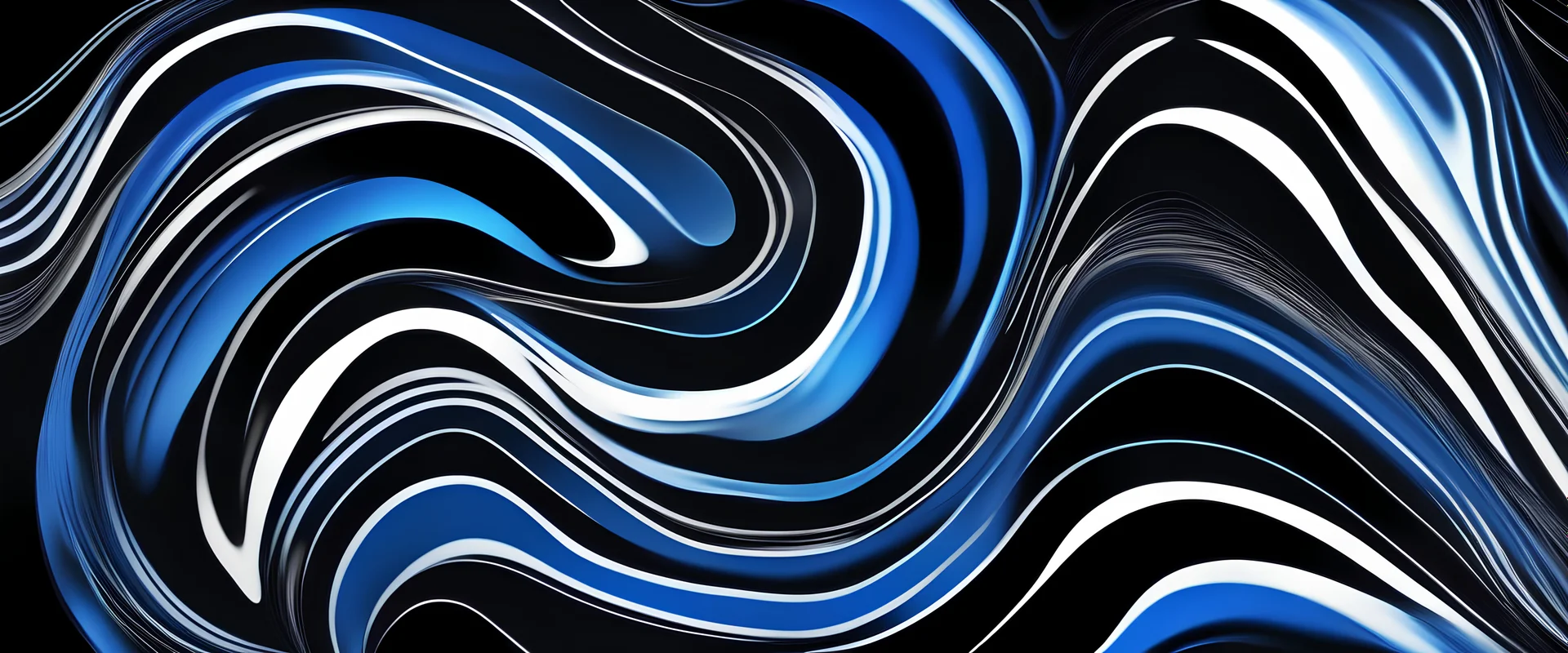 Black dark azure cobalt sapphire blue abstract background. Color gradient. Geometric shape. Wave, wavy curved line. Rough grunge grain noise. Light neon metallic shine shimmer bright. Design.