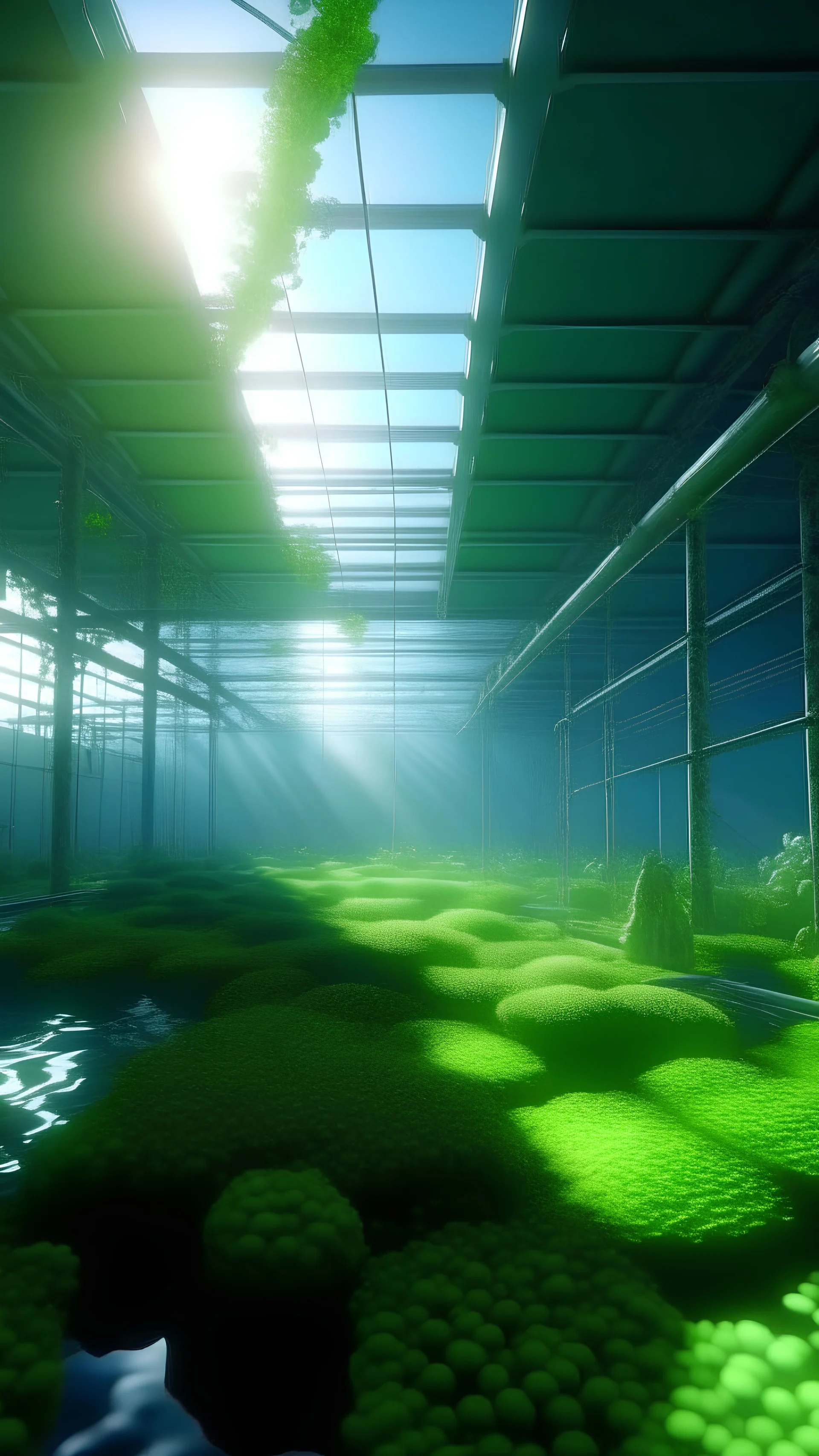 before greenhouse effect clean earth factory clean sea water Surreal, wonderful craftsmanship, depth of field, sharp focus, unique art, 8k, mysterious