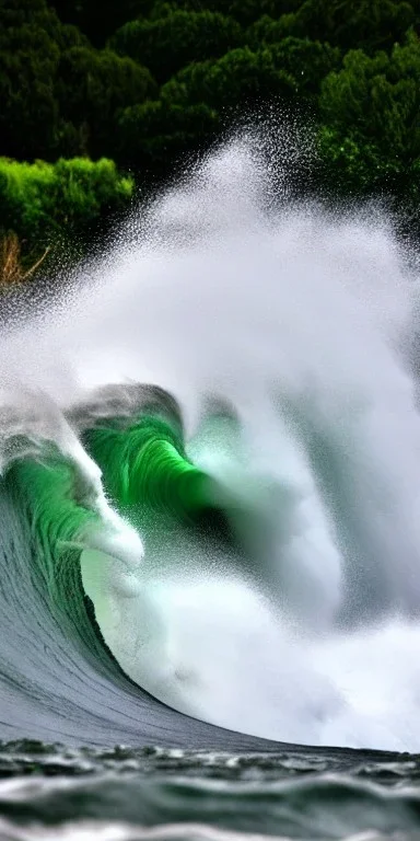 Eau tempête foudre vague ouragan