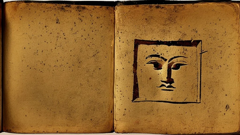 facing logo of an ancient book