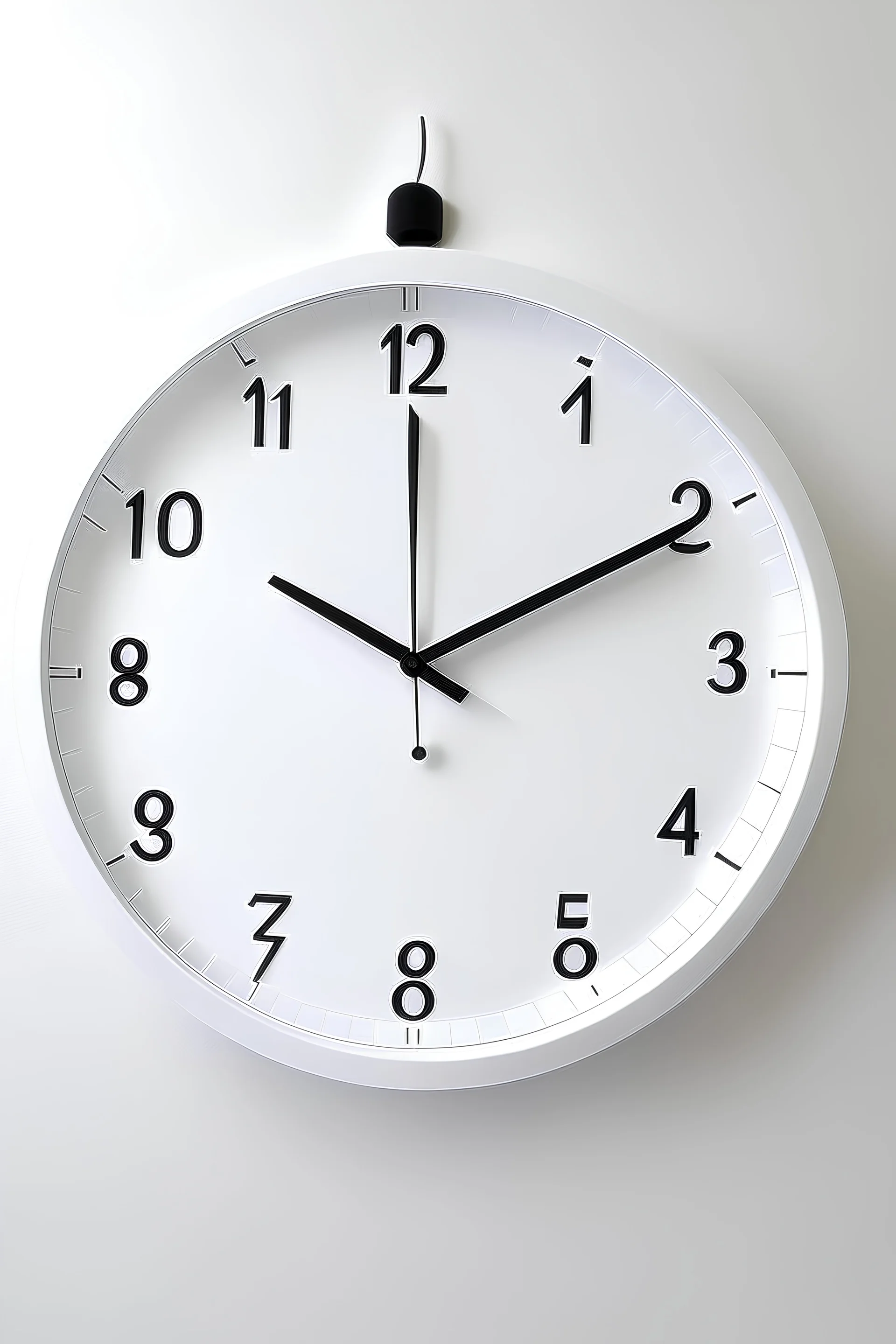 ACRYLIC white wall clock