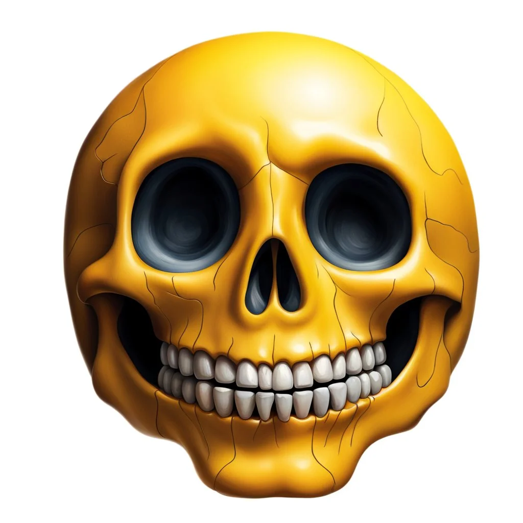 ANATOMICALLY CORRECT SKULL OF A SMILEY FACE