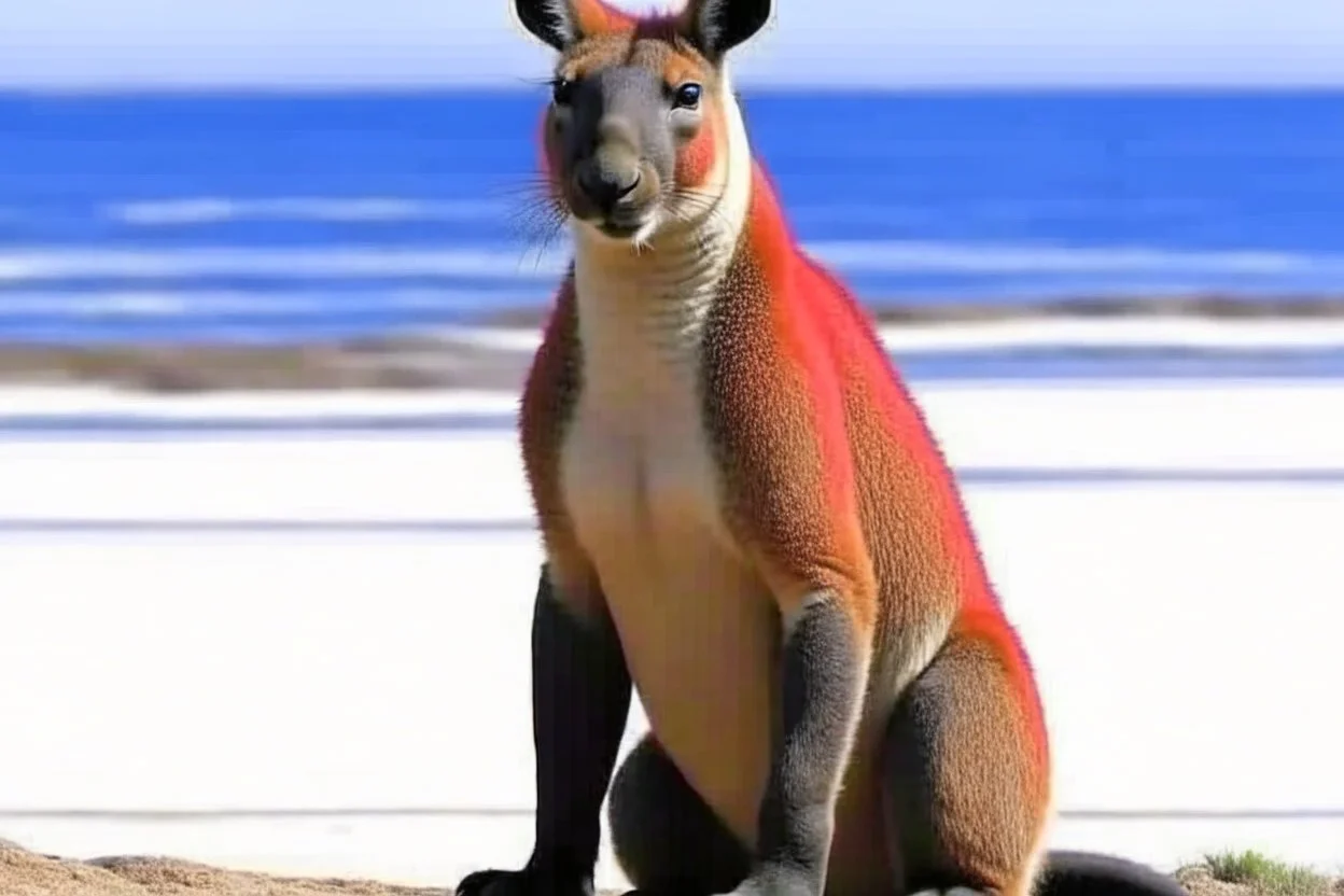 animal hybrid of "kangaroo" and "sea lion"