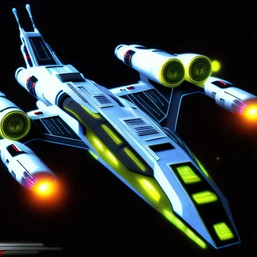 Star trek ship, dual nacelles