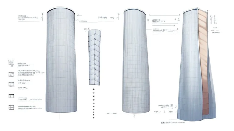 Grid-tied solar installation, detailed diagram illustration