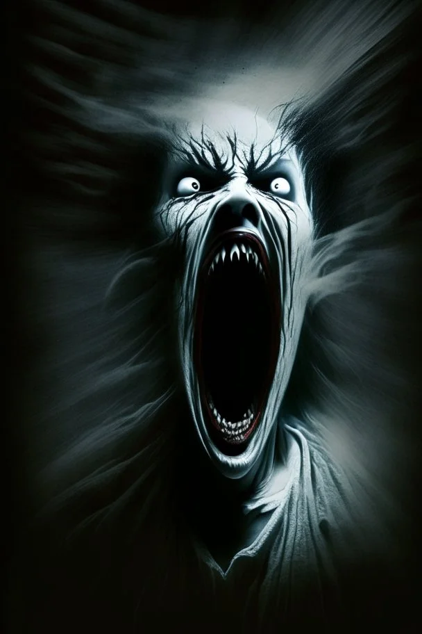 scary ghost screamer horror dark