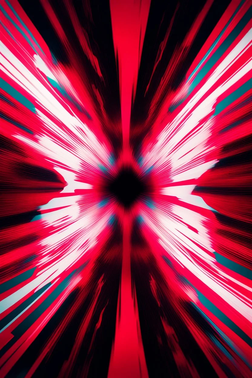 skip skip skip vs art jux tox, arafed abstract red patterns, cyberpunk juxtapositions parallel with arafed probabilities, no outlines, 2D photography, glitch pattern background, eye closed, eye reduced to single line, slight smile, dramatic, dynamic, tilt dynamism, double exposure, negative space, liminal space, tint leaks, glitch fragments, scream vibe, caffeine vibe