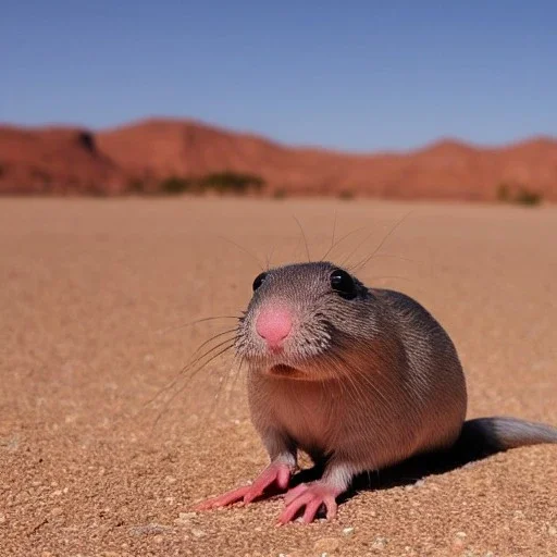 mole rat in the desert