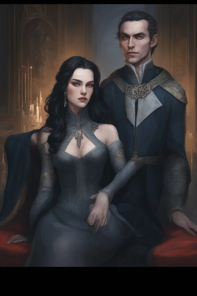 Strahd Von Zarovich and his wife Selene