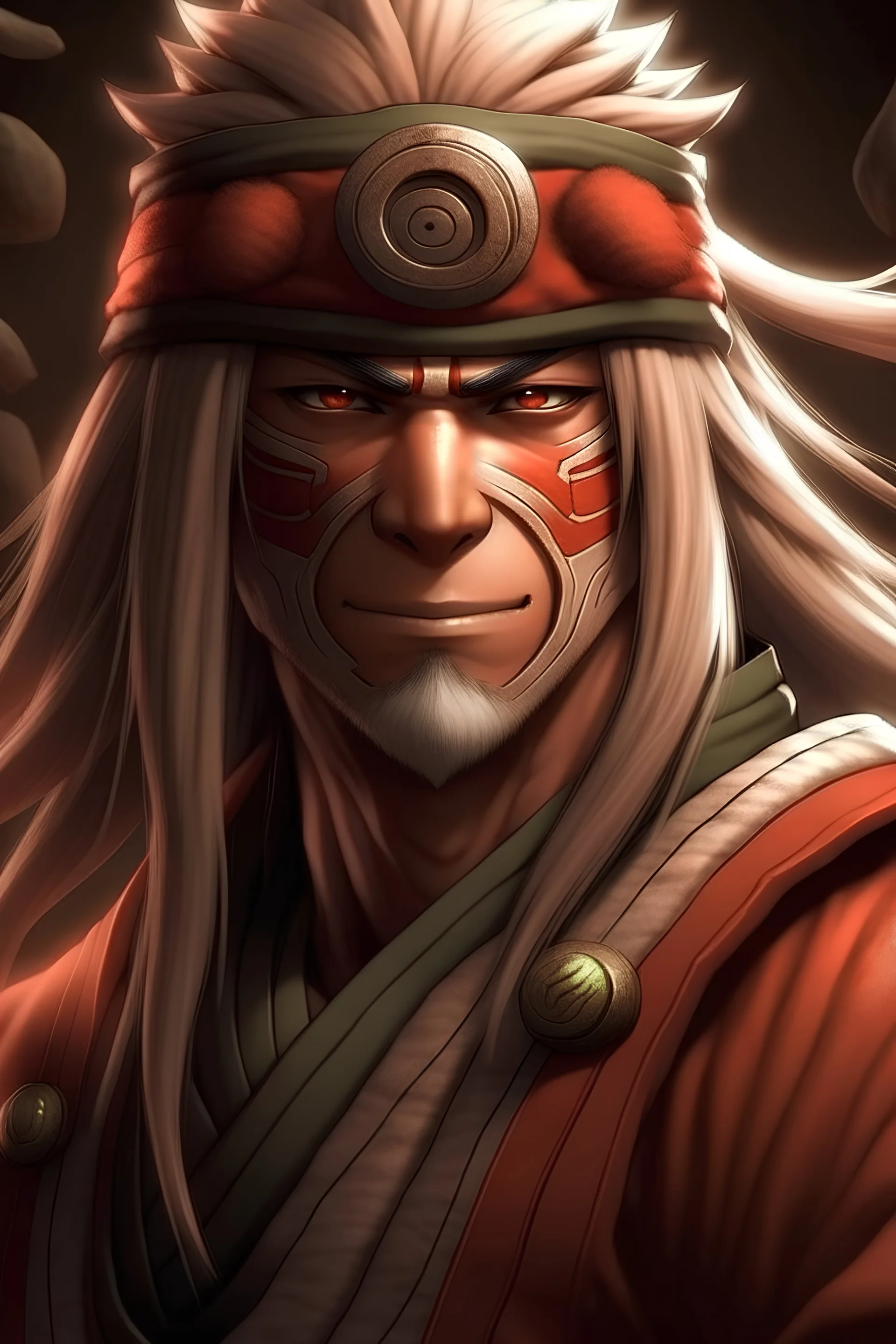 portrait of the anime character Naruto jiraiya