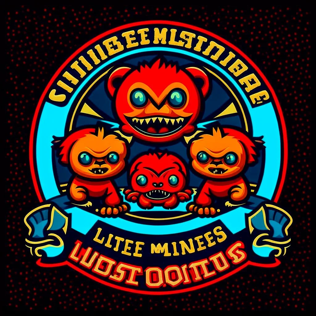 "little monsters" junior league sports team logo