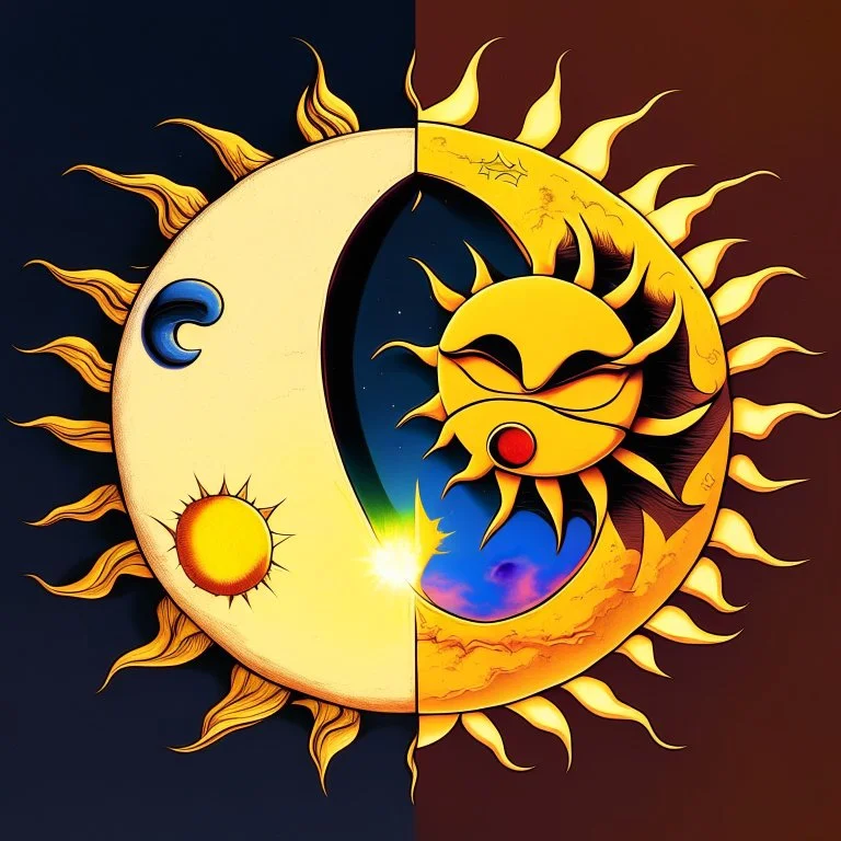 90’s sun and moon