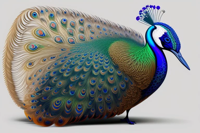 peacock Weight:1 abstract vector fractal, wave function, Zentangle, 3d shading Weight:0.9 in sunshine