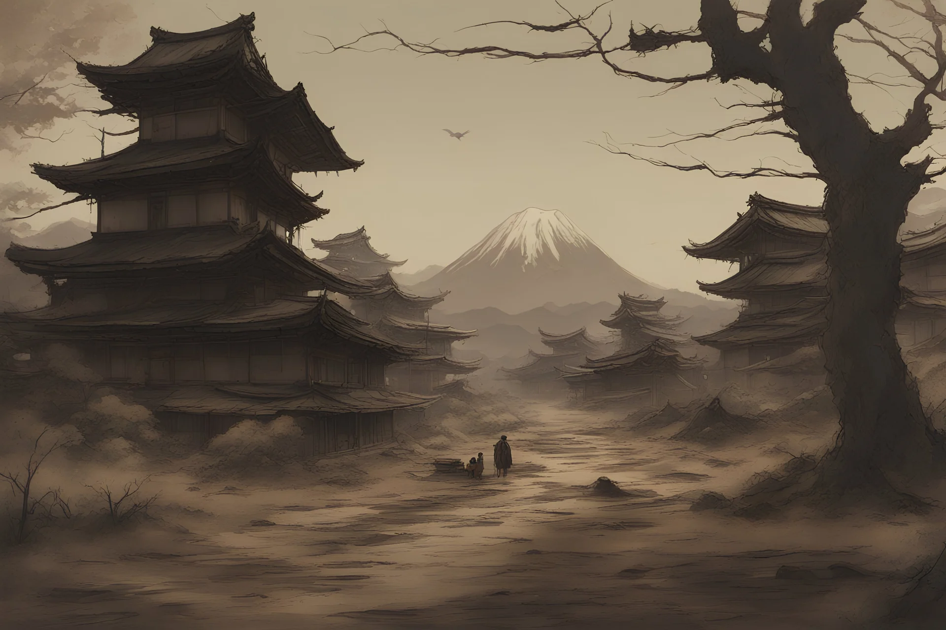 Japanese Landscape Post Apocalyptic
