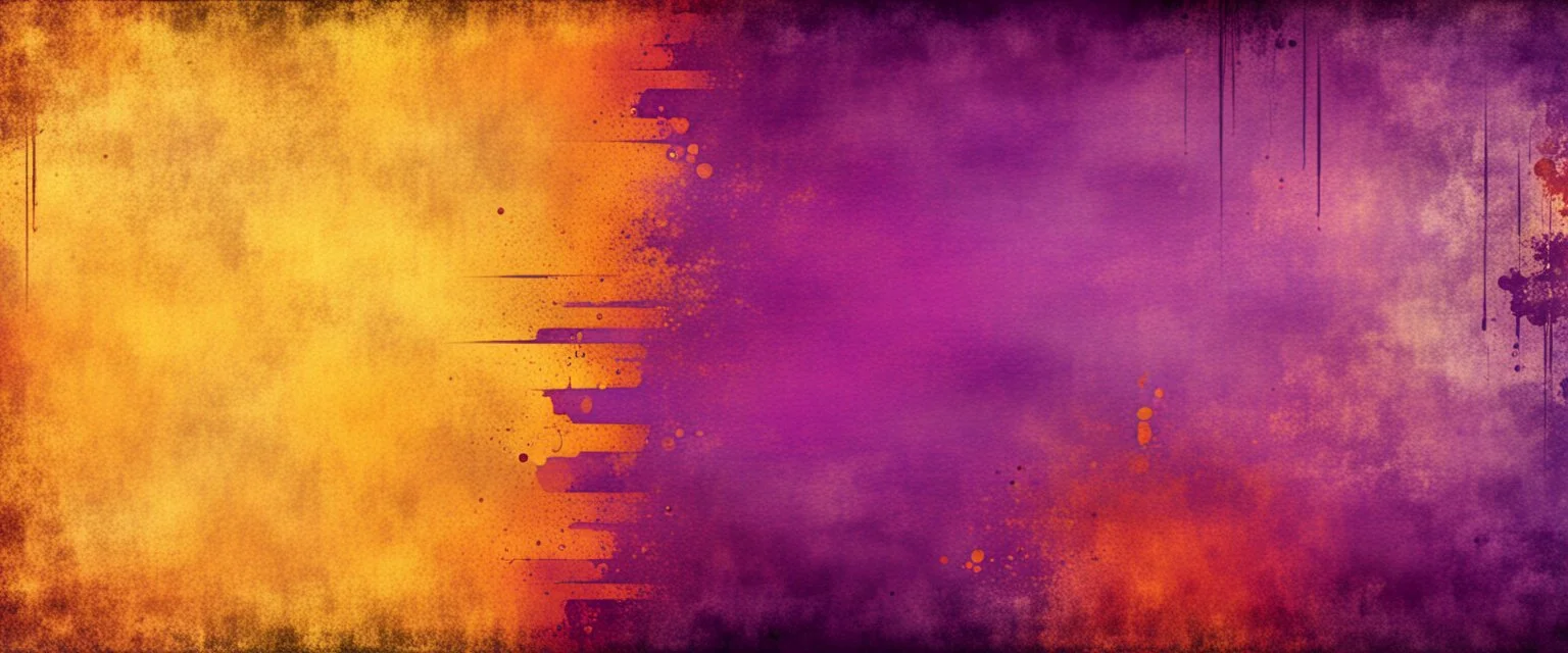 Hyper Realistic Yellow, Orange, Maroon & Purple Multicolored Grungy Retro Background