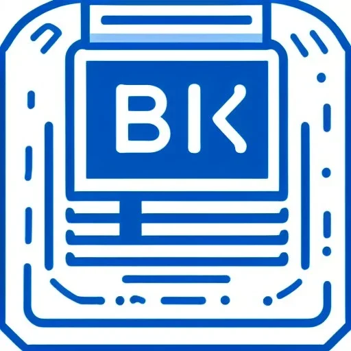 full view of a flattened vector image icon of an ID card, with a blueish color palette, transparent background .png.