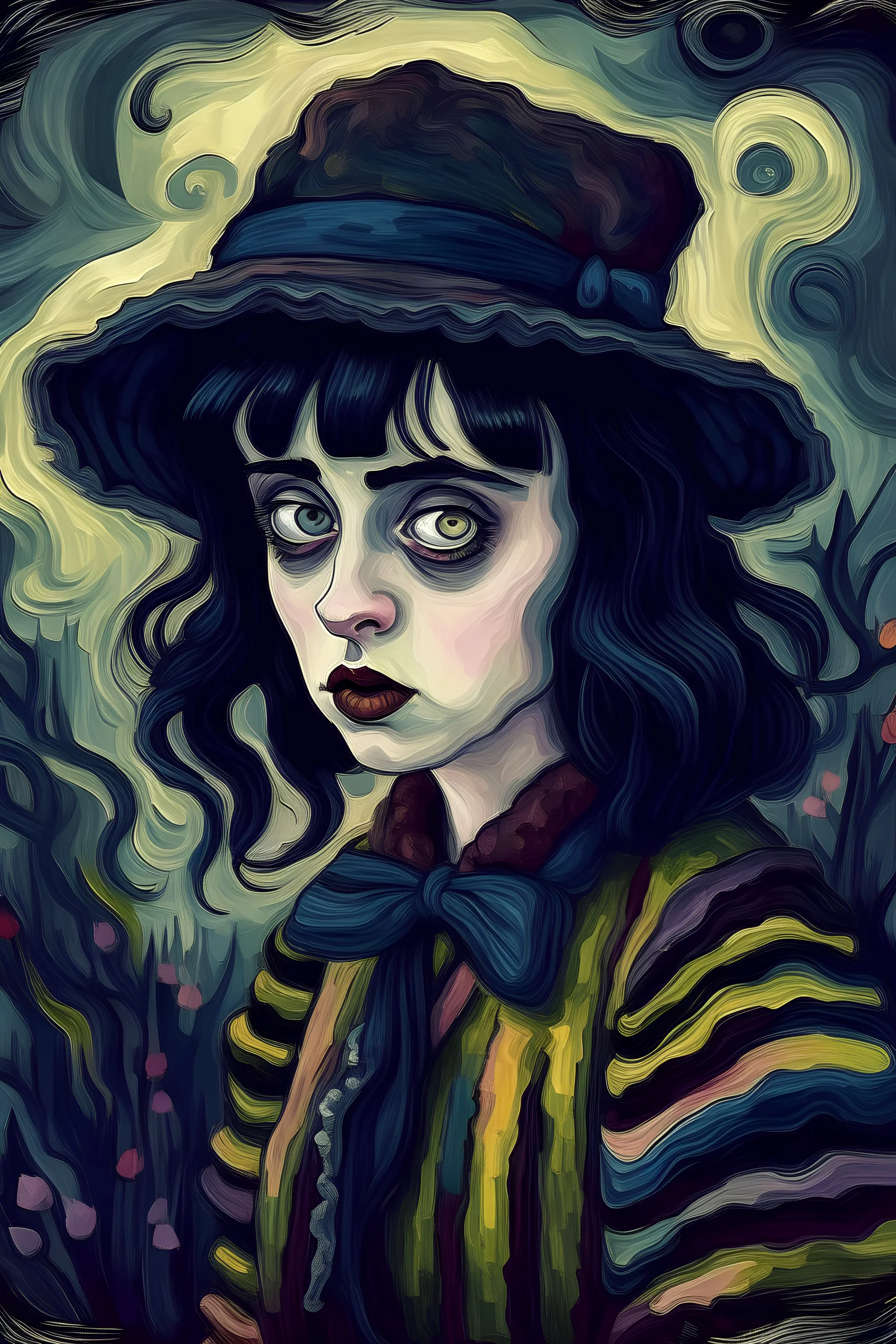 Lydia Deetz van gogh style