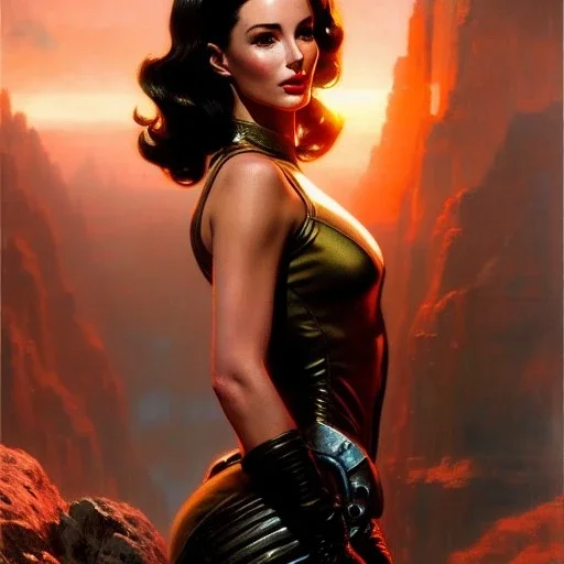 Drawing of beautiful face,'beautiful,Busty Cait(Fallout4)',intense stare, ancient skintight armor, balanciaga fashion clothe painting by gaston bussiere, greg rutkowski, yoji shinkawa, yoshitaka amano, tsutomu nihei, donato giancola, tim hildebrandt, Oil on canvas, cinematic composition, extreme detail,fit full head inside picture,16k