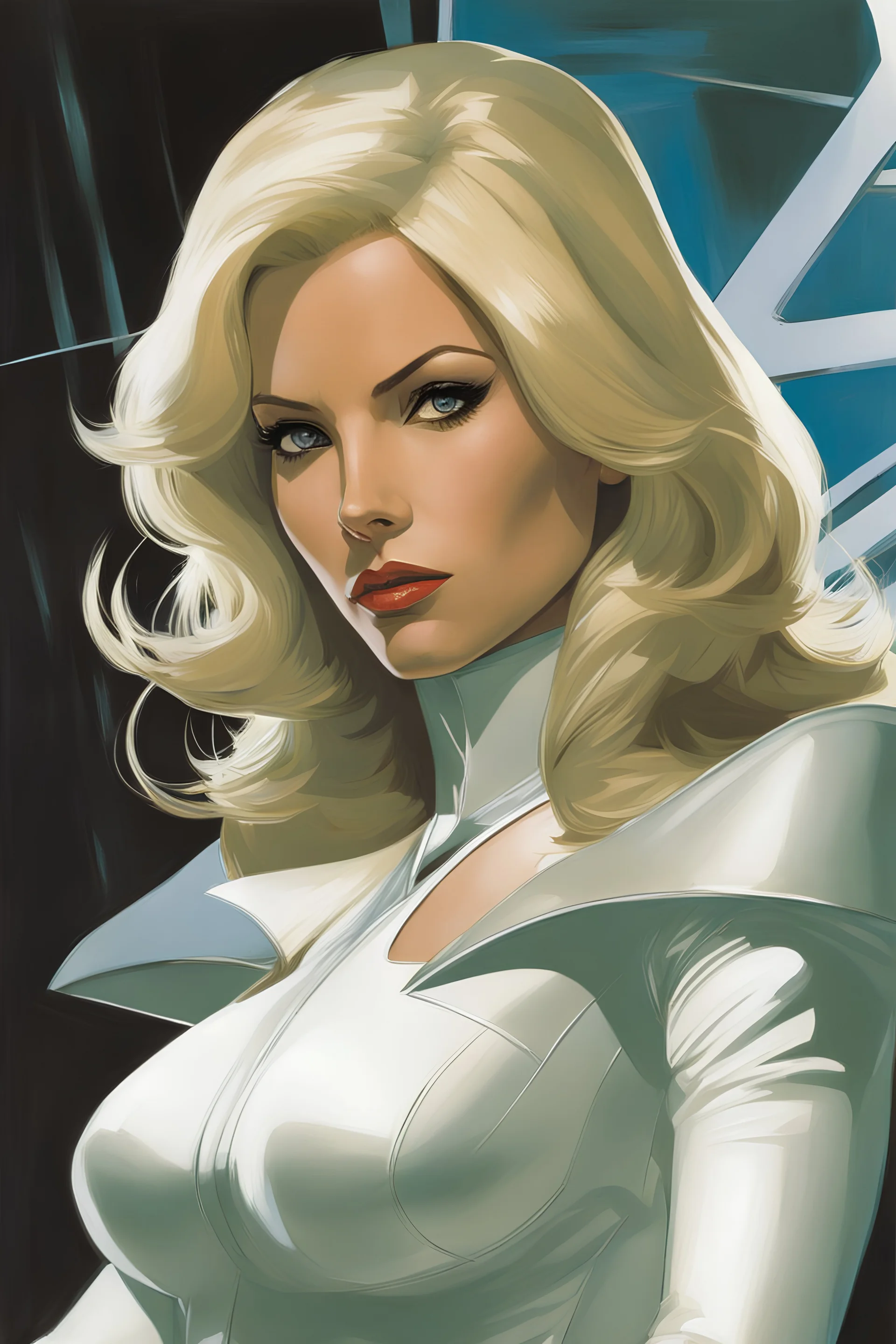 Emma Frost from The X-Men by Syd Mead