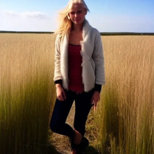 my gorgeous, blond girlfriend lives among the coastal fens of Denmark