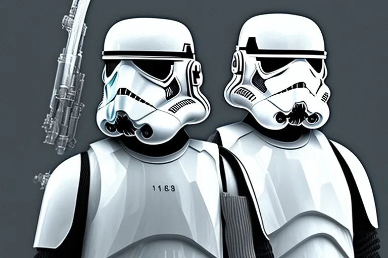 gaspunk stormtrooper in winter