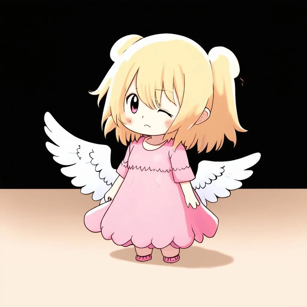 angel anime triste de juguete