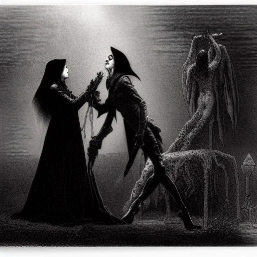 Vampire kiss by Gustave dore